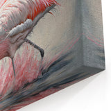Graceful Splash - Dynamic Flamingo Wall Art in Pastel Pink Hues
