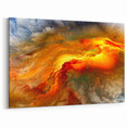 Fiery Passion Abstract Art | Colorful Strokes and Lines Canvas