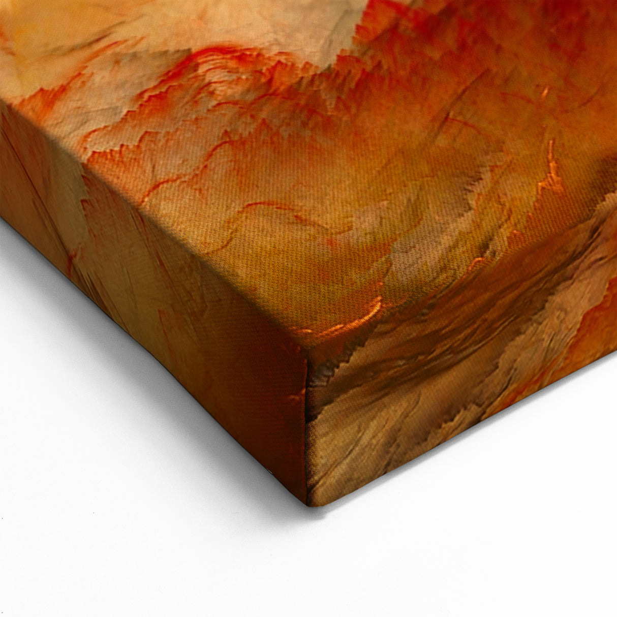 Fiery Passion Abstract Art | Colorful Strokes and Lines Canvas