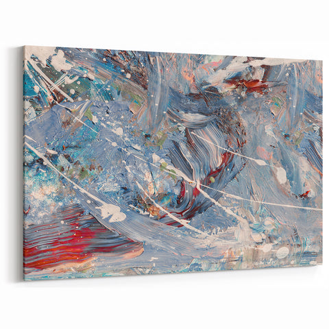 Dynamic Abstract Line Art | Energetic Strokes and Lines Canvas