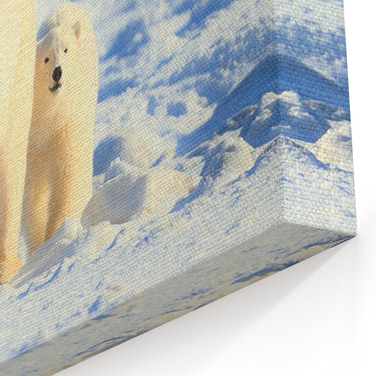 Polar Bear and Cub - Arctic Wildlife Canvas Art