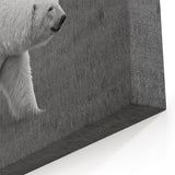 Polar Bear on Grass - Wildlife Arctic Animal Canvas Art