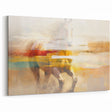 Galloping Horse Abstract Art - Strokes and Lines Canvas Print