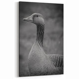 Majestic Goose Portrait Canvas Art - Elegant Goose Wall Decor