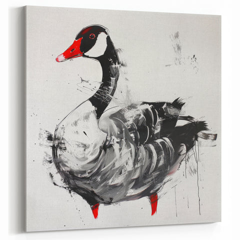 Abstract Goose Art Canvas - Bold Goose Wall Decor