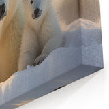 Adorable Polar Bear Family Art - Wildlife Arctic Animal Prints Decor
