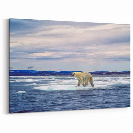 Serene Polar Bear Art - Wildlife Arctic Animal Prints for Wall Decor