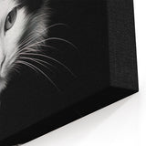 Striking Cat Wall Art - Monochrome Cat Decor, Canvas & Framed Prints