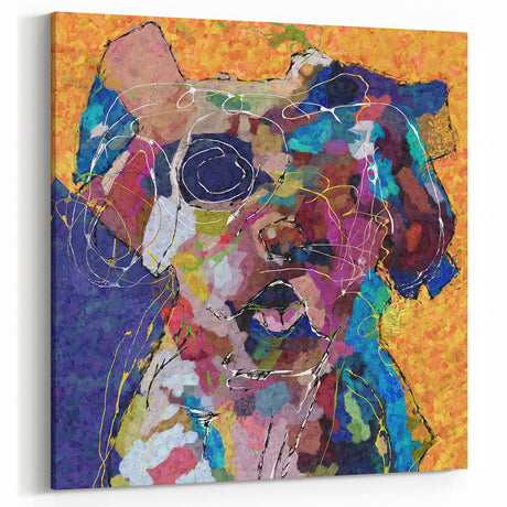 Vibrant Animal Figurative Abstract Art - Colorful Modern Wall Decor