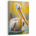 Vibrant Abstract Pelican Art - Bold Pelican Decor for Modern Spaces