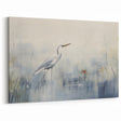 Ethereal Heron Wall Art - Serene Heron Canvas Print for Peaceful Decor