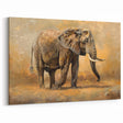 Elegant Elephant Wall Art - Earthy Toned Wildlife Canvas & Prints