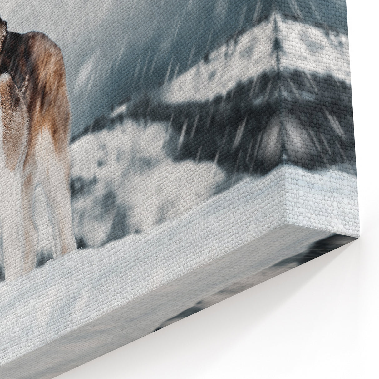 Majestic Husky in Snow Wall Decor - Dog Canvas Art & Gifts