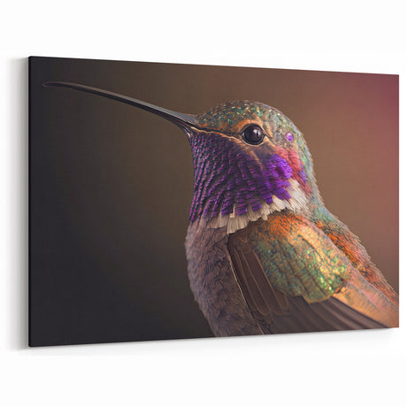 Radiant Hummingbird Wall Art - Colorful Hummingbird Decor & Print