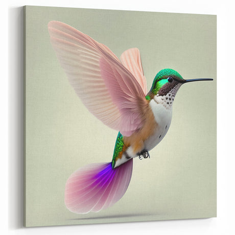 Delicate Hummingbird Wall Art - Elegant Hummingbird Decor & Print