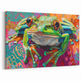 Colorful Frog Wall Art - Vibrant Amphibian Canvas & Framed Prints