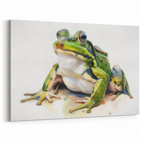 Realistic Frog Wall Art - Detailed Amphibian Canvas & Framed Prints