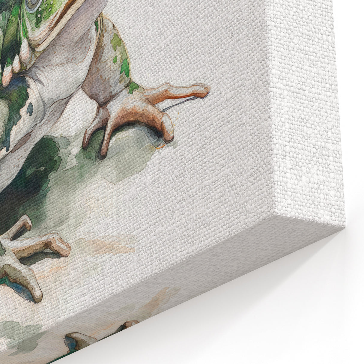 Artistic Frog Wall Art - Textured Amphibian Canvas & Framed Prints