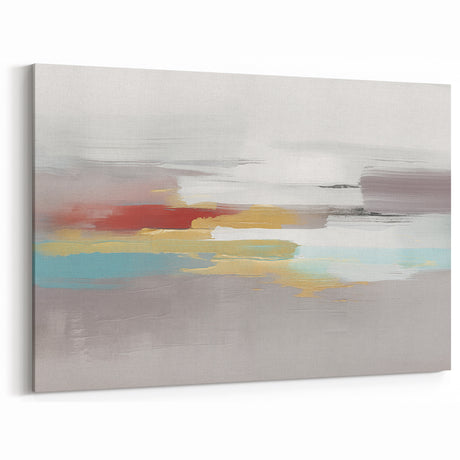Colorful Strokes and Lines Abstract Art - Modern Brushstroke Canvas
