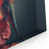 Elegant Hummingbird Wall Art - Vibrant Hummingbird Canvas Print Decor