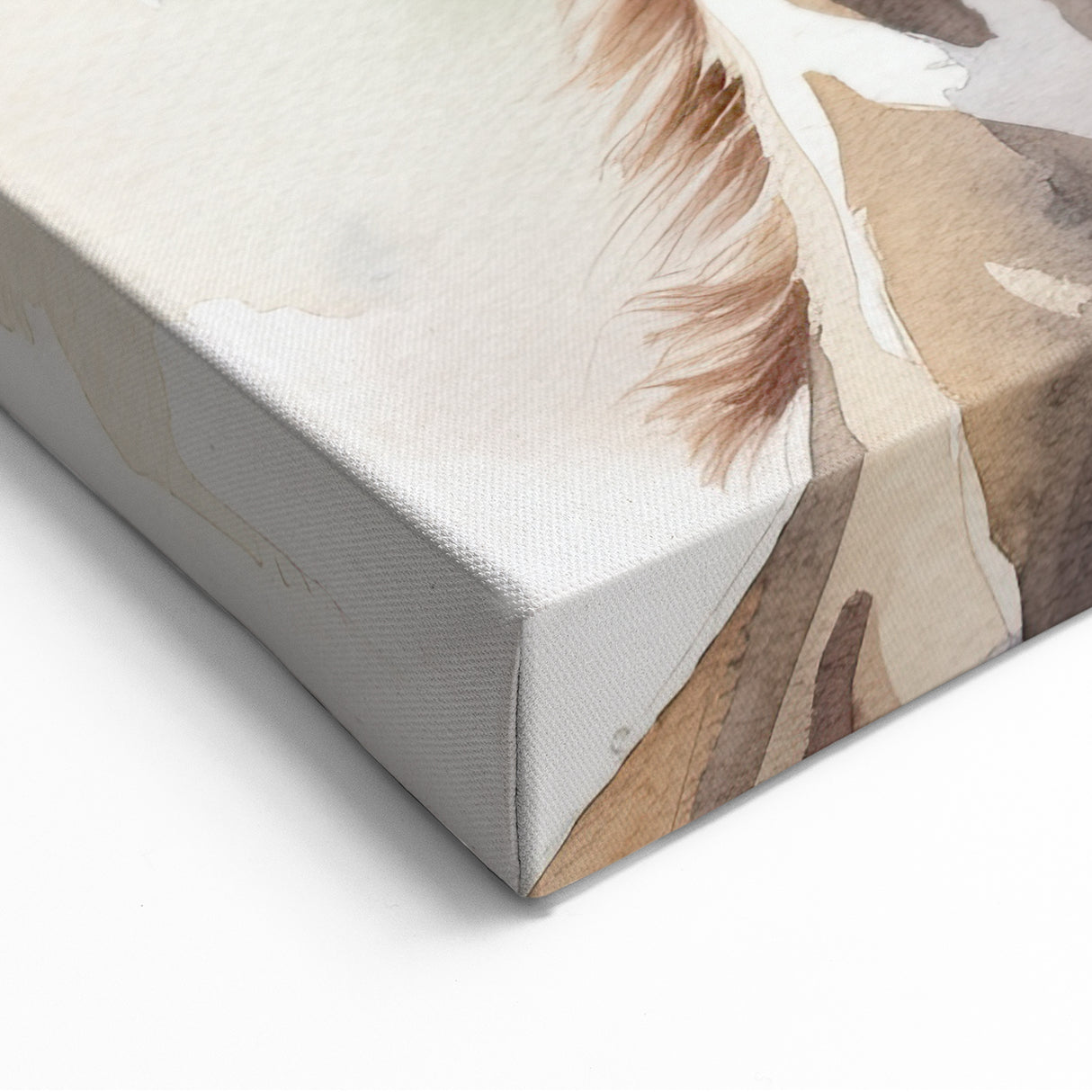 Gentle Giraffe Wall Art - Watercolor Wildlife Canvas Print