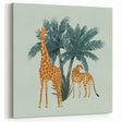 Vibrant Giraffe and Cheetah Wall Art - Safari Canvas, Framed & Acrylic Prints