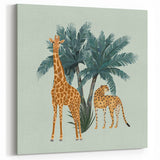 Vibrant Giraffe and Cheetah Wall Art - Safari Canvas, Framed & Acrylic Prints