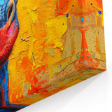 Bold Giraffe Wall Art - Vibrant Abstract Wildlife Canvas Print