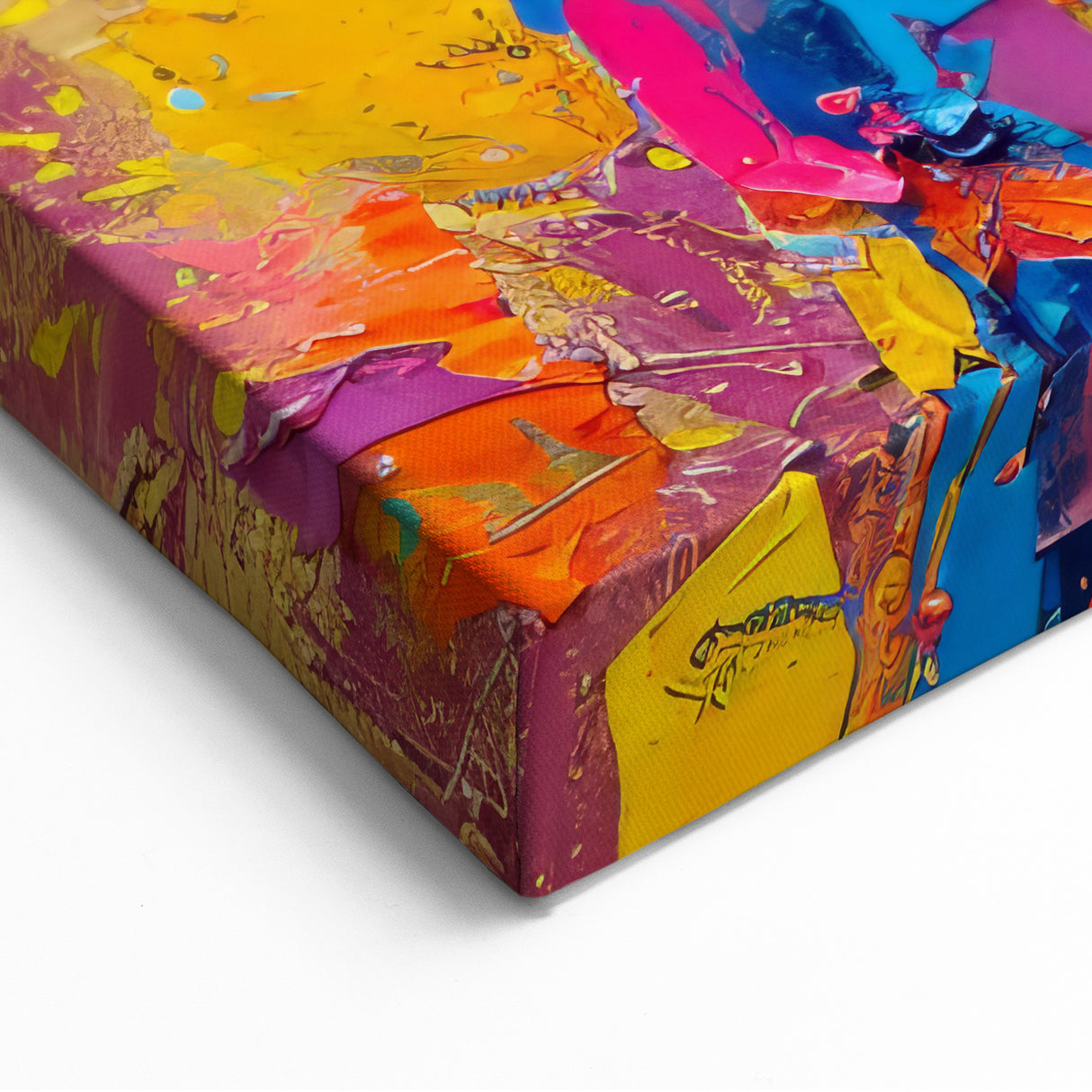 Bold Giraffe Wall Art - Vibrant Abstract Wildlife Canvas Print