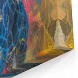 Vibrant Abstract Giraffe Wall Art - Colorful Canvas, Framed & Acrylic Prints