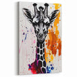 Abstract Giraffe Splatter Art - Bold Canvas, Framed & Acrylic Prints