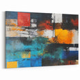 Bold Geometric Abstract Art in Vibrant Hues | Modern Wall Decor