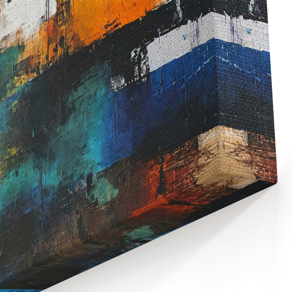 Bold Geometric Abstract Art in Vibrant Hues | Modern Wall Decor