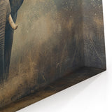 Majestic Elephant Wall Art - Safari Animal Canvas Print for Home Decor