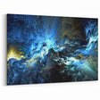 Deep Space Blue Nebula Wall Art | Mystical Cosmic Canvas Decor
