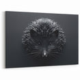 Elegant Hedgehog Wall Art - Framed, Canvas & Acrylic Monochrome Decor