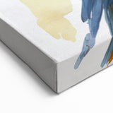 Watercolor Parrot Wall Art - Blue and Yellow Parrot Canvas Print