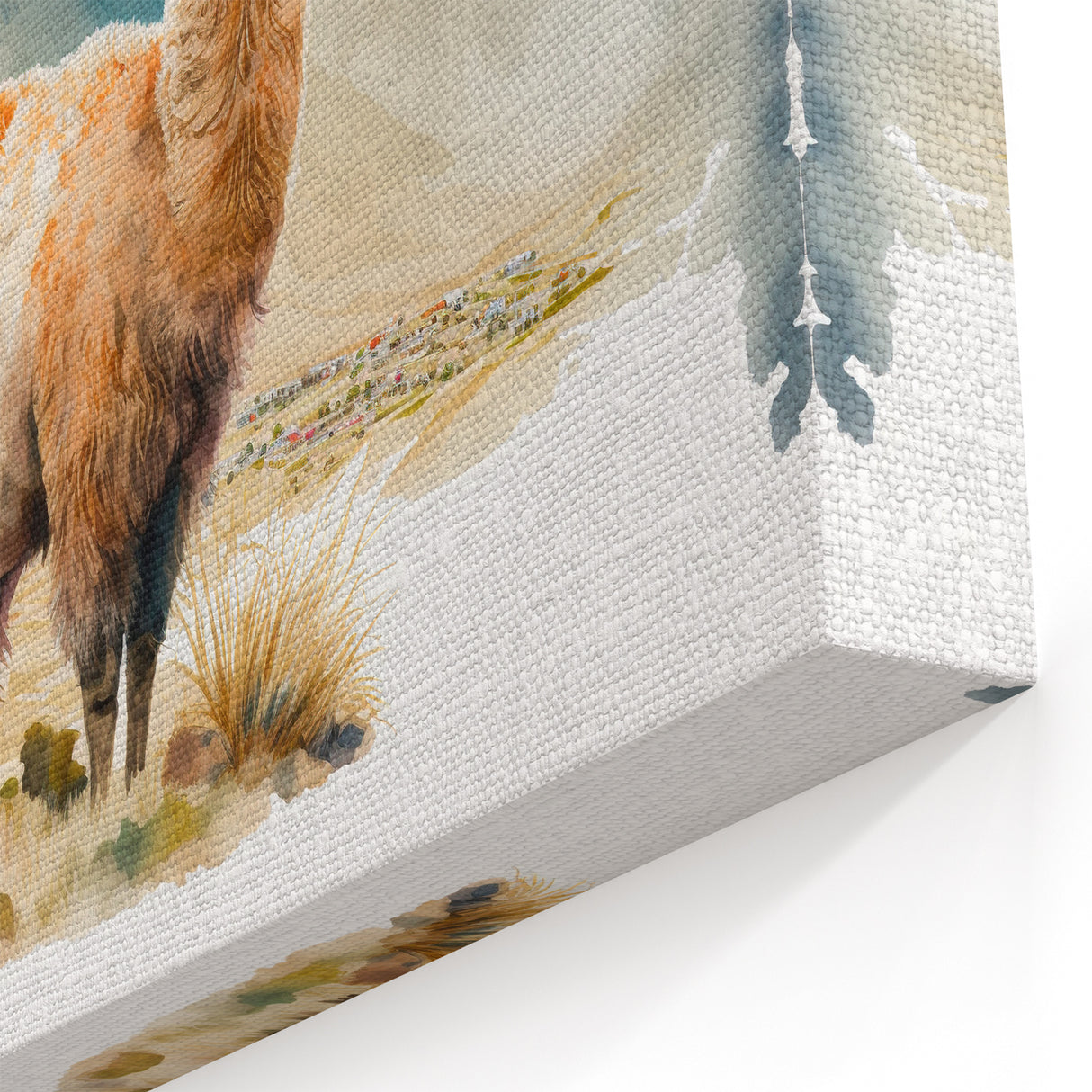 Majestic Llama Wall Art - Wildlife Canvas & Framed Prints for Rustic Decor