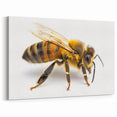 Close-Up Honeybee Wall Art - Minimalist Nature-Inspired Canvas Print