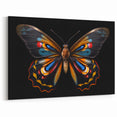 Vibrant Black Butterfly Wall Art - Bold Canvas Print & Decor