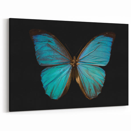 Striking Blue Butterfly Wall Art - Elegant Nature-Inspired Decor