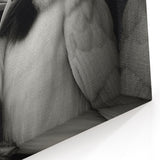 Monochrome Lovebirds Wall Art - Black and White Bird Print Elegant Decor