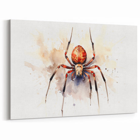 Watercolor Spider Art - Elegant Arachnid Wall Decor - Canvas & Prints