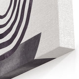 Minimalist Geometric Abstract Art - Modern Black and White Wall Decor