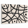 Minimalist Abstract Geometric Art - Modern Black and White Wall Decor