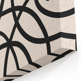 Minimalist Abstract Geometric Art - Modern Black and White Wall Decor