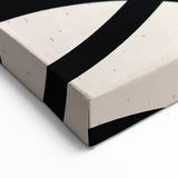 Minimalist Abstract Geometric Art - Modern Black and White Wall Decor