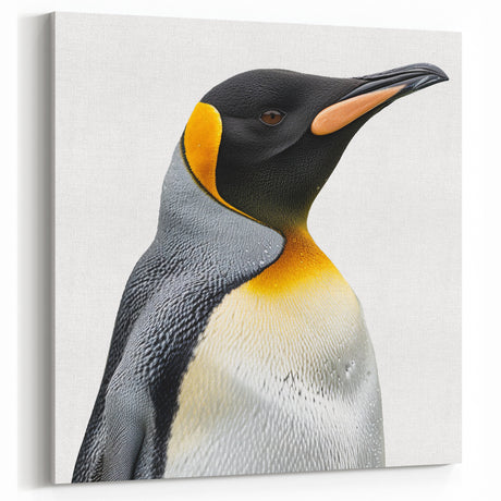 Vibrant Penguin Portrait Art - Colorful Wildlife Wall Decor Print