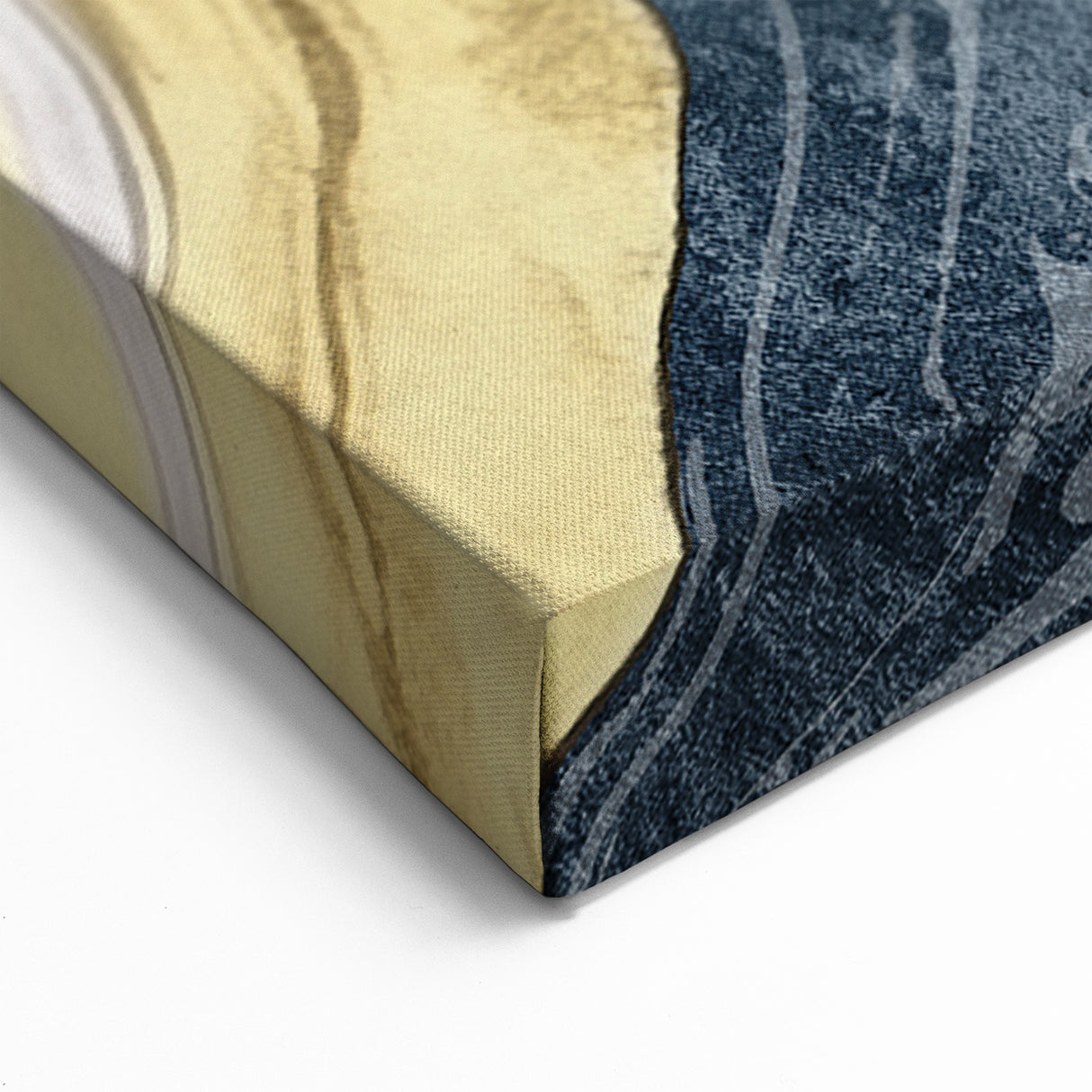 Luxurious Geometric Line Art | Golden Elegance Monochrome Canvas Print