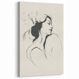Minimalist Abstract Art – Modern Simple Line Art Portrait